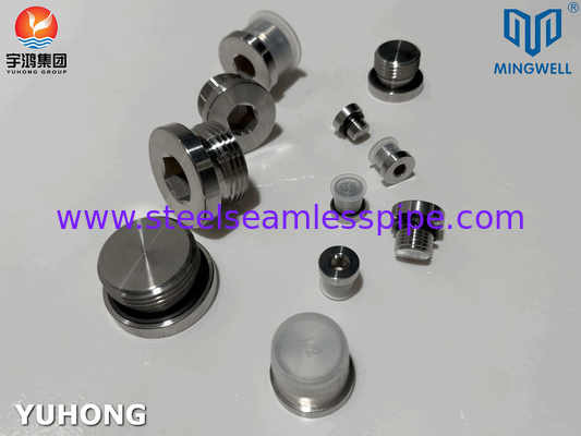 Forged 316L Hydraulic Stainless Steel Fitting Plugs Male And Female With JIS B8363 Standard