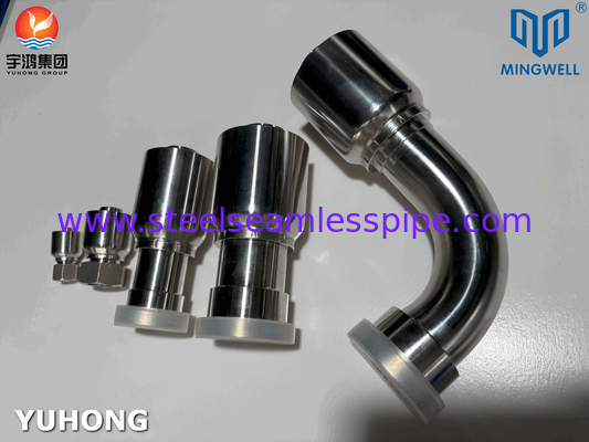 Stainless Steel Hose Coupling Grade 316L Hydraulic Forming