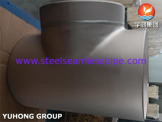 ASTM B466 C70600 Copper Nickel Alloy Pipe Fitting , Buttweld CuNi 90/10 Equal Tee