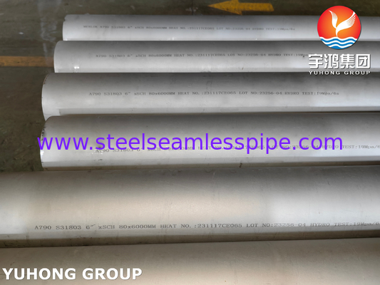ASTM A790 UNS S31803 Seamless Duplex Steel Pipe Pickled Annealed
