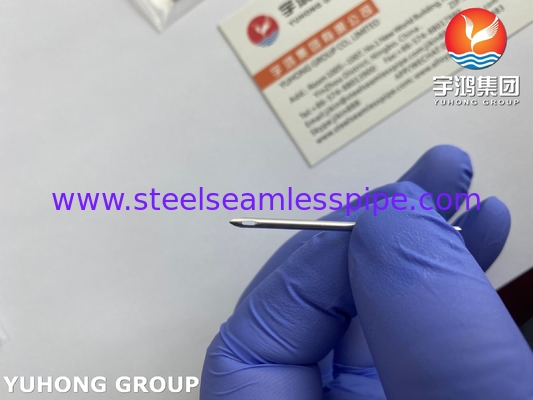 Stainless Steel Back-Eye Needle Tube , ISO9626 AV Fistula Needle For Dialysis