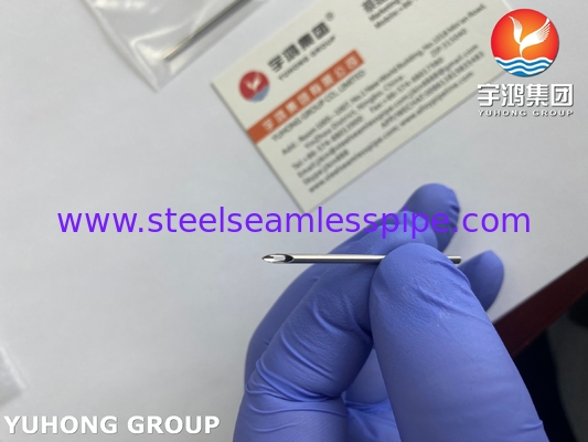Stainless Steel Back-Eye Needle Tube , ISO9626 AV Fistula Needle For Dialysis