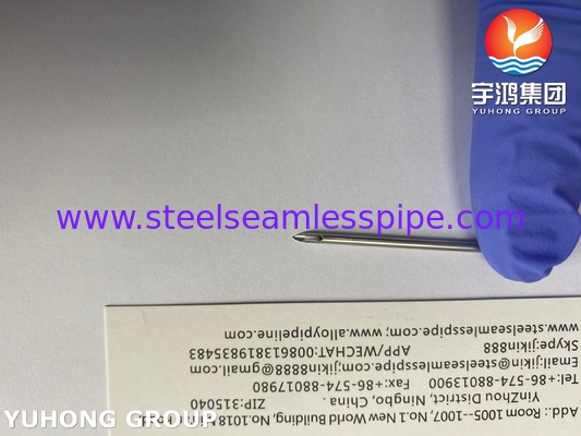 Stainless Steel Back-Eye Needle Tube , ISO9626 AV Fistula Needle For Dialysis