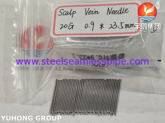 ISO9626 SUS304 , Intravenous Needle Tube For Venous Injection And Infusion , 20G 0.9*23.5MM