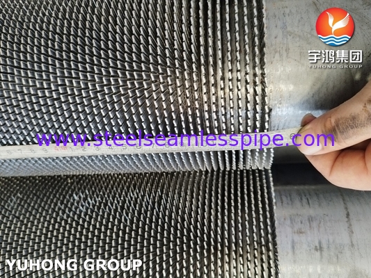 ASTM A312 TP304H Serrated Fin Tube For Heat Exchanger And Reactor Cooling