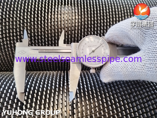 ASTM A312 TP304H Serrated Fin Tube For Heat Exchanger And Reactor Cooling