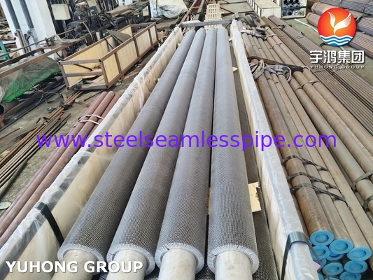 ASTM A312 TP304H Serrated Fin Tube For Heat Exchanger And Reactor Cooling