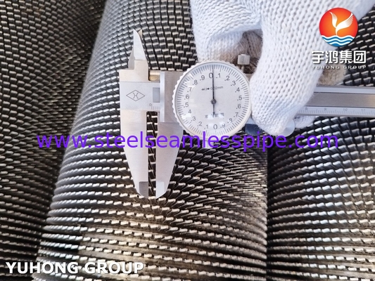 ASTM A312 TP304H Serrated Fin Tube For Heat Exchanger And Reactor Cooling