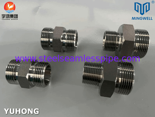 316L Hydraulic Straight Adapter Fitting Stainless Steel