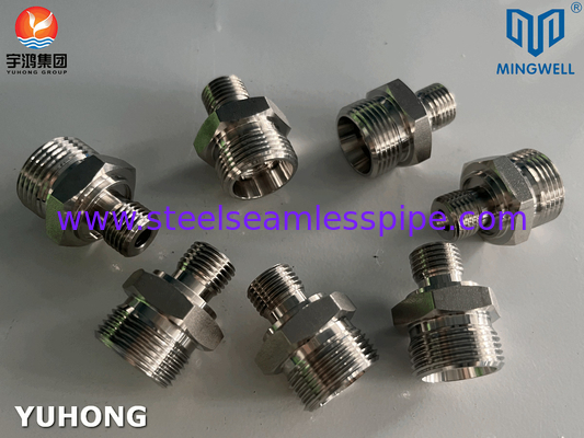 316L Hydraulic Straight Adapter Fitting Stainless Steel