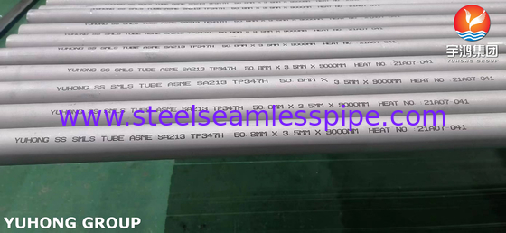 ASME SA213 TP347H Stainless Steel Seamless Tube For Superheater And Air Heater