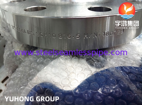 ASTM A182 F347 Stainless Steel Weld-Neck Flange , RF / RTJ Face For High-temperature Application