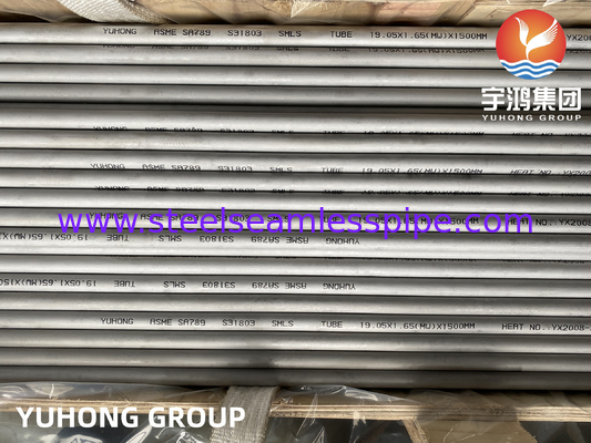 ASTM A789 UNS S31803 SAF2205 Duplex Steel Seamless Tube In Aggressive Environments