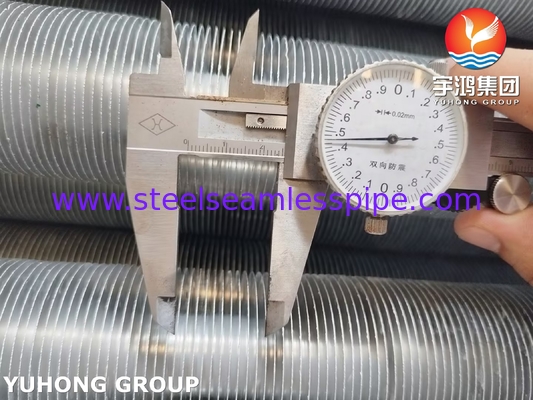 L Type Wound Finned Tube ASME SA249 TP316L With Al1100 For Air Cooler
