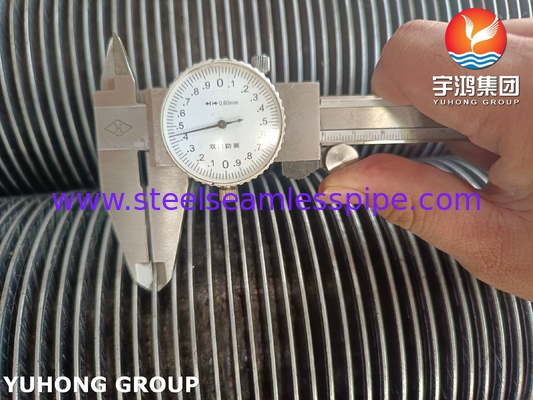 Embedded G Type Fin Tube Base Material ASME B163 Material NO4400 Aluminium For Heat Exchanger Evaporator Raditor