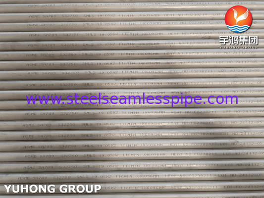 ASME SA789 / ASTM A789 S32750 Duplex Stainless Steel Seamless Tube for Heat Exchanger , Chemical Application