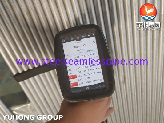 ASME SA789 / ASTM A789 S32750 Duplex Stainless Steel Seamless Tube for Heat Exchanger , Chemical Application