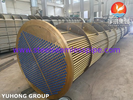 Copper Alloy Heat Exchanger Tube Bundle C44300 C68700 With Tubesheet