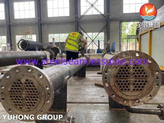 Shell And Tube Heat Exchanger With SS31803 Tubes SA-106 Grade B Shell ASME Section VIII