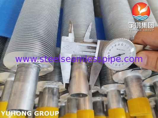 ASME SA249 Stainless Steel Wound Fin Tube Fin Type L LL KL For Air Cooler