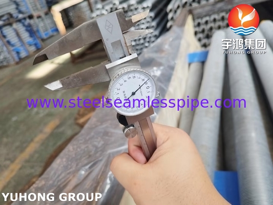 ASME SA249 Stainless Steel Wuond Fin Tube Fin Type L For Air Cooler