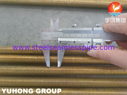B359 C44300 C44500 Copper Alloy Low Fin Tube U Bend For Heat Exchangers ASTM B154-16