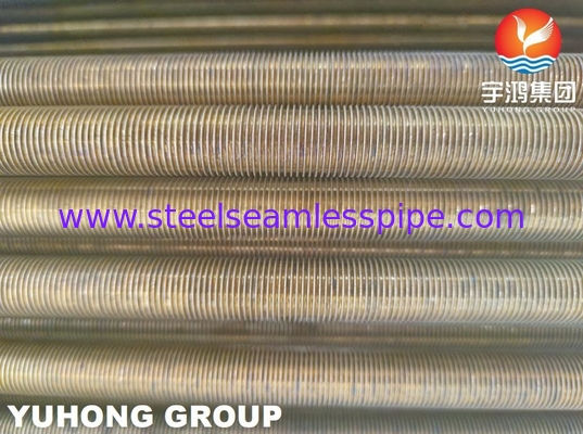 B359 C44300 C44500 Copper Alloy Low Fin Tube U Bend For Heat Exchangers ASTM B154-16