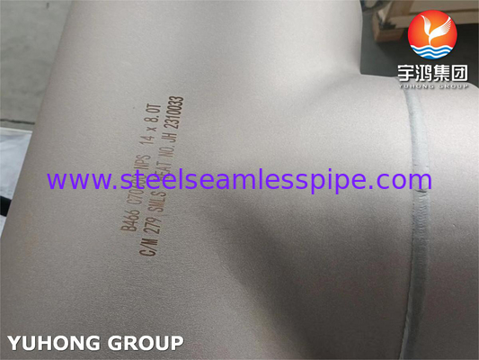 ASTM B466 C70600 Copper Nickel Alloy Fitting Equal Tee B16.9