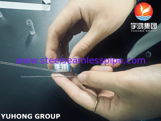 0.9*250MM Medical Stainless Steel Capillary Tube , Biopsy Needle Application , ISO9626 06Cr19Ni10