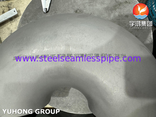 ASTM B366 UNS NO8810 180 RETURN 180 Deg Elbow Buttweld Fitting For Ethylene Cracking Furnace