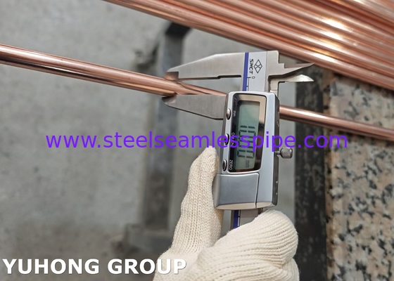 10*0.7MM Copper Coated Bundy Tube , Copper Brazed Double-Wall Low Carbon Steel Tube For Auto Parts