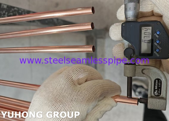 10*0.7MM Copper Coated Bundy Tube , Copper Brazed Double-Wall Low Carbon Steel Tube For Auto Parts