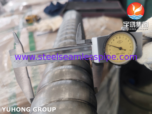 ASTM A312 TP310S Corrugated Stainless Steel Pipe Tube For Heat Exchanger