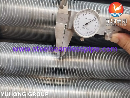 Stainless Steel Fin Tube ASTM A249 TP304L L Type With Aluminium Strip For Air Cooler