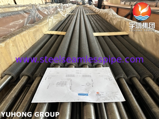 ASTM A213 T11 Alloy Steel Seamless Tube HFW Serrated Fin Tube For Oil And Refinery