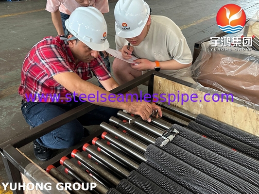 ASTM A213 T11 Alloy Steel Seamless Tube HFW Serrated Fin Tube For Oil And Refinery
