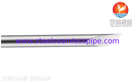 Stainless Steel Bevelled Solid Core Needle Tube, SUS304 Blood Lancet For Sample Collection