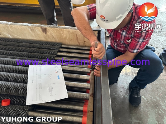 ASTM A213 T11 Alloy Steel Sesmless Tube Serrated HFW Fin Tube For Refinery