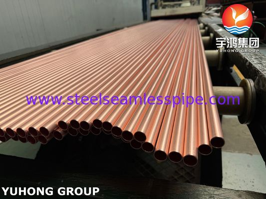 Copper Alloy Tube JIS H 3330 C1220T Copper Nickel Seamless Condenser Tubes