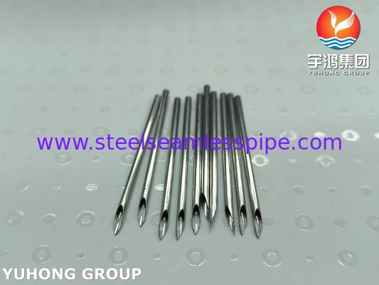 SUS304 Medical Stainless Steel Back Eye AV Fistula Needle Tube For Hemodialysis ISO9626