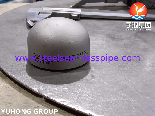 ASTM A815 UNS S32750 Stainless Steel Cap Fittings for High Pressure