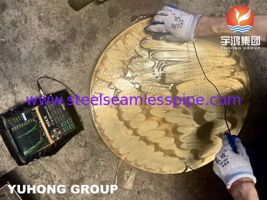ASTM B171 C46400 Naval Brass Disk Copper Alloy Plate For Tubesheet Drilling Heat Exchanger Components