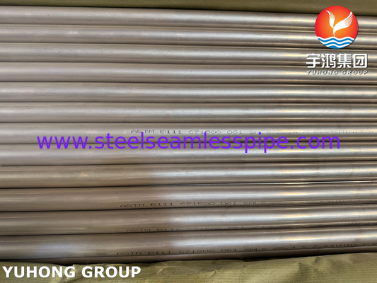 ASTM B111 C71500 Copper Nickel Tube Superior Seawater Corrosion Resistance For Heat Exchangers