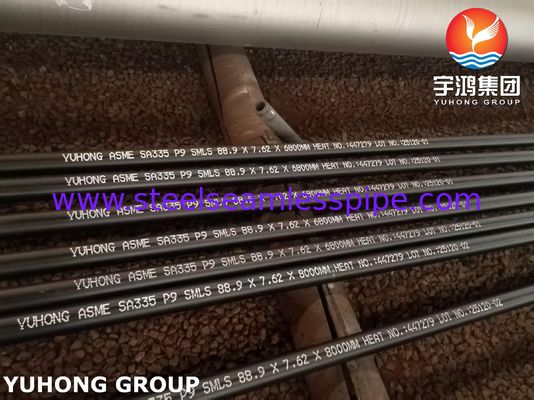 ASTM A335 P9 Alloy Steel Seamless Pipe SCH40 / SCH80 For High Temperature Service