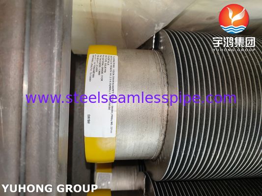 ASTM A376 TP347H solid Spiral High Frequency weld HFW Fin Tube With 11Cr
