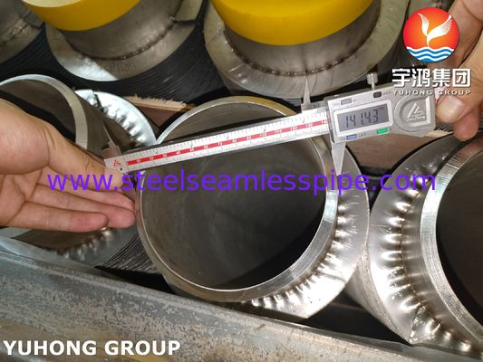 ASTM A376 TP347H solid Spiral High Frequency weld HFW Fin Tube With 11Cr