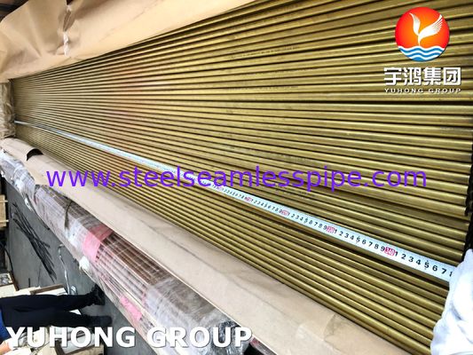 Cooper Alloy Tube B111 C68700 O61 Annealed, Aluminium Brass Seamless Tubing For Sea Water Heat Exchanger