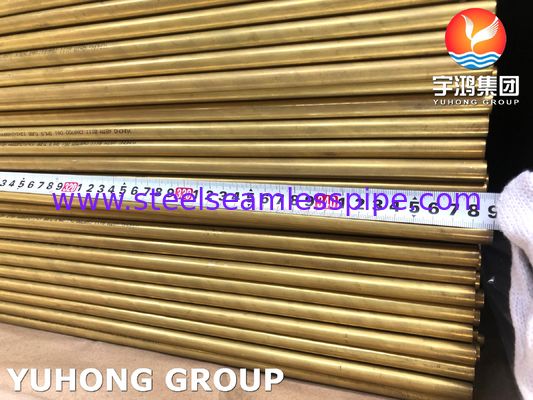 Cooper Alloy Tube B111 C68700 O61 Annealed, Aluminium Brass Seamless Tubing For Sea Water Heat Exchanger