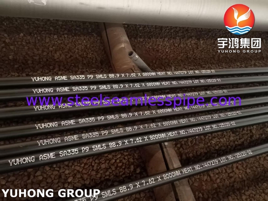 ASME SA335 P9 Seamless Ferritic Alloy Steel Pipe For High Superheater and Boiler
