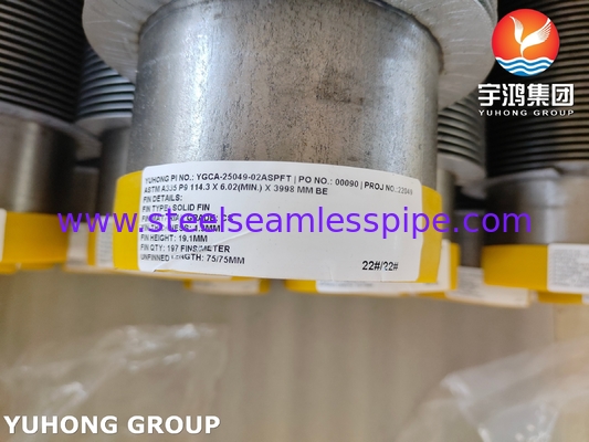Solid Fin Tube ASTM A335 P9 Fin Material CS Heat Recovery Steam Generator